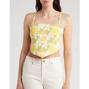 Show Me Your Mumu Womens XL Handkerchief Top in Fresh Floral NEW